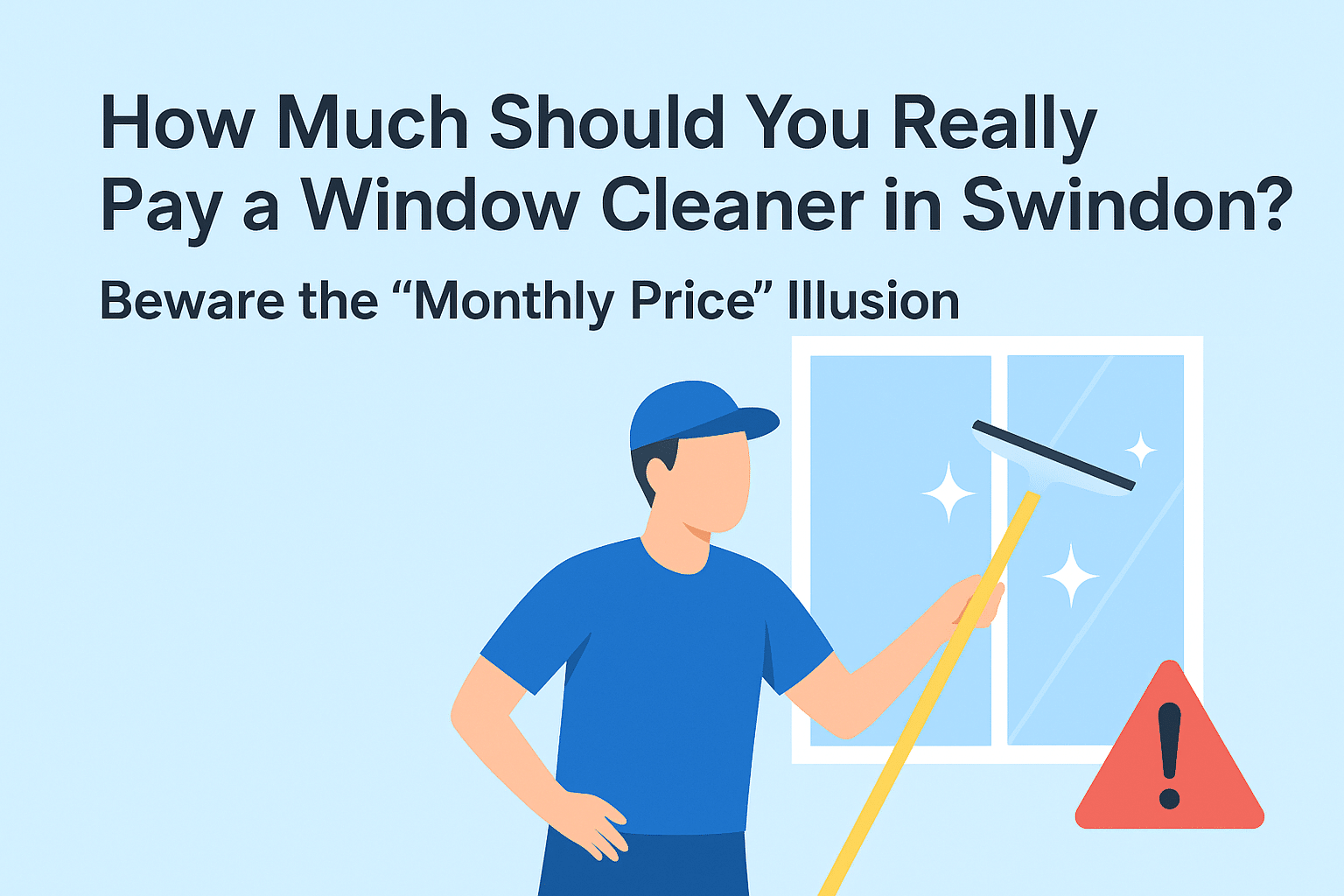 How Much Should You Pay a Window Cleaner in Swindon? Beware the £20 Price Illusion